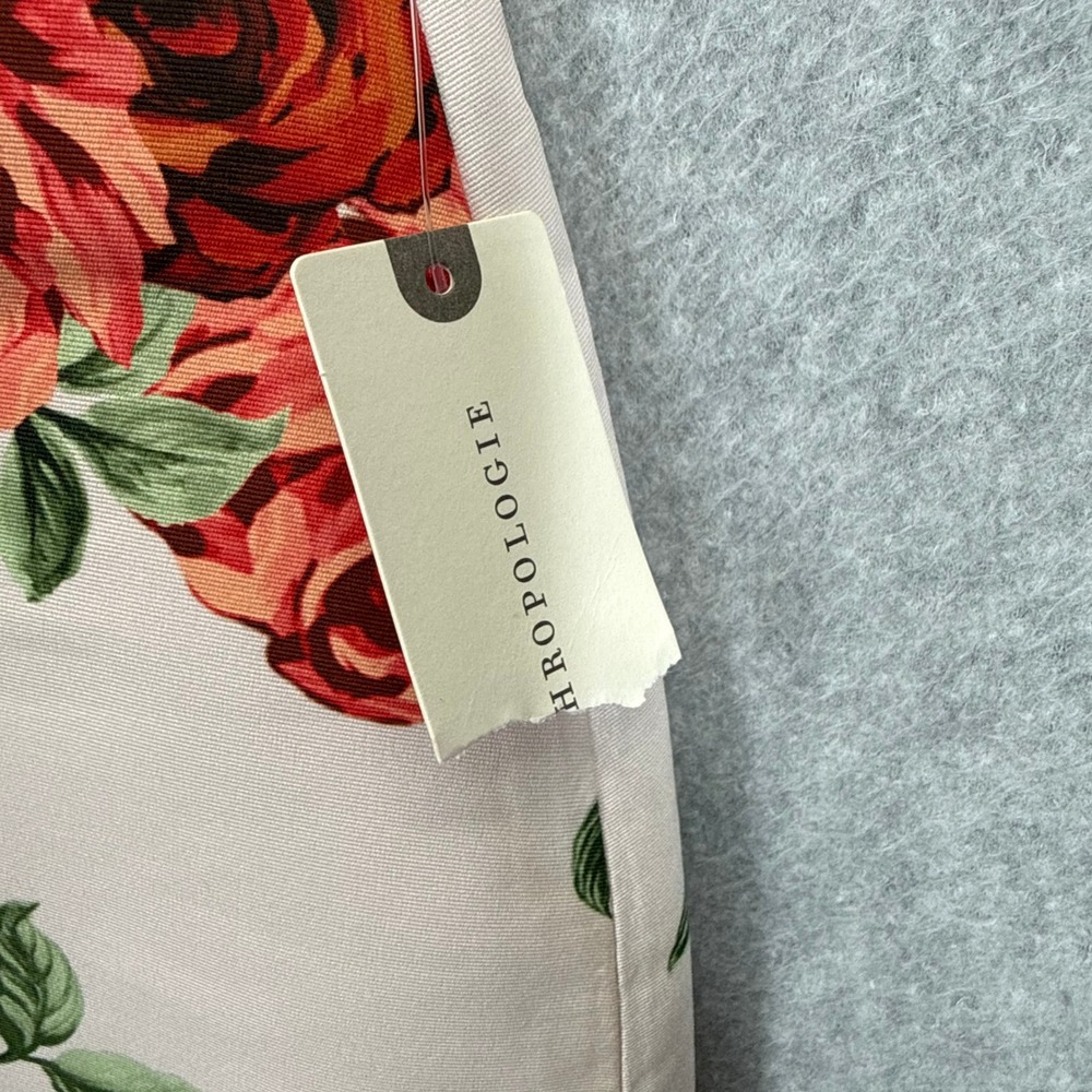 Sachin & Babi Anthropologie Nora Rose Dress Strapless Floral White Red Womens 2 - Picture 4 of 13